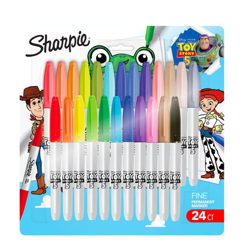 Sharpie Toy Story Assorted Permanent Markers, 24 count – front of package
