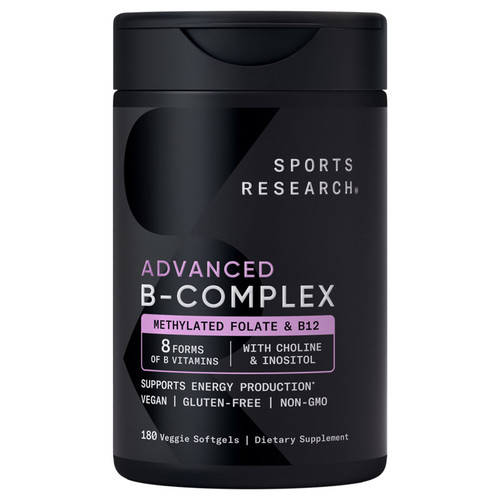Sports Research Vitamin B Complex, 180 Veggie Softgels