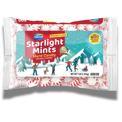 Arcor Starlight Mints Hard Peppermint Candy, 7 lbs – front of package