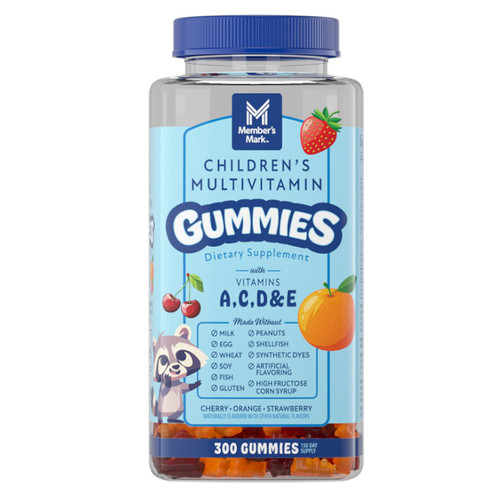 Member's Mark Children's Multivitamin Gummies, Assorted Fruit Flavors, 300 ct – front of package