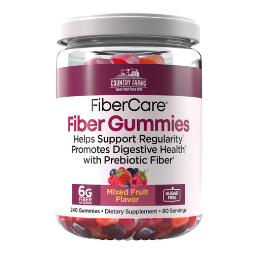 Country Farms Fiber Care Gummies, 240 Count