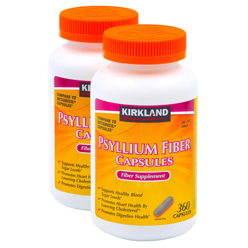 Kirkland Signature Psyllium Fiber Capsules, 720 Count