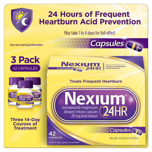 Nexium 24HR Acid Reducer 20 mg Capsules, 42 Count