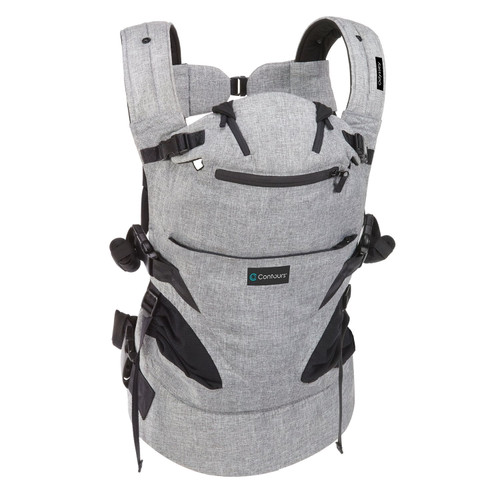 Contours Odyssey 5-in-1 Baby Carrier with Hip Support, Grey – front of package