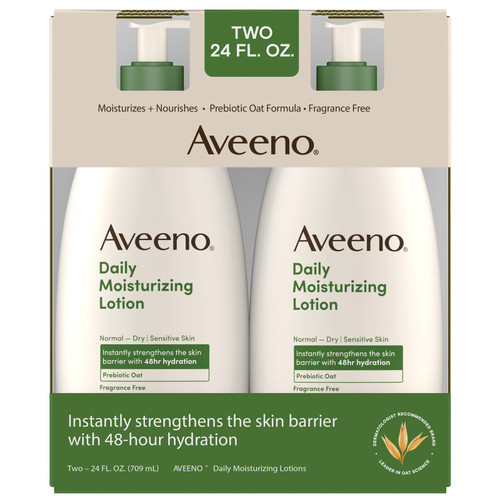 Aveeno Daily Moisturizing Lotion, 24 fl oz, 2 Pack