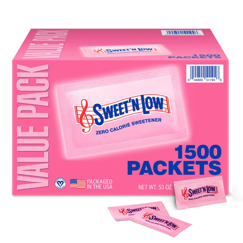 Sweet'N Low Zero-Calorie Sweetener Packets, 1, 500 ct – front of package