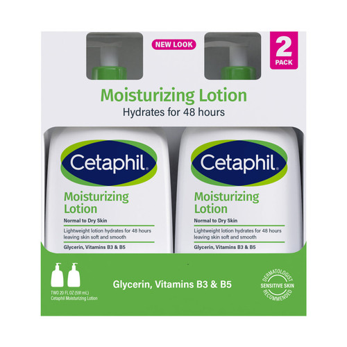Cetaphil Moisturizing Lotion, 20 fl oz, 2 Pack