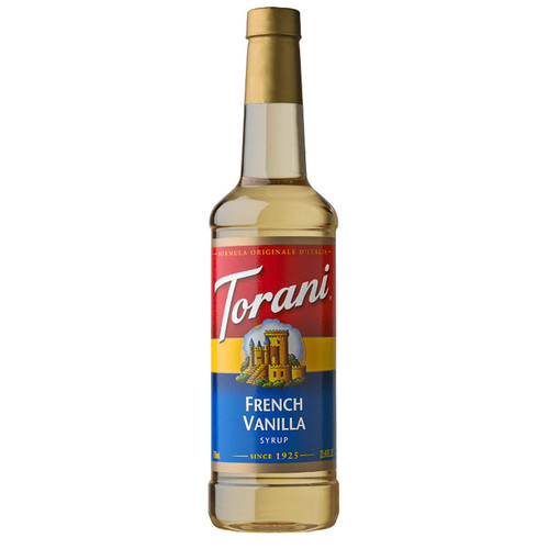 Torani Original French Vanilla Syrup, 25.4 fl oz – front of package