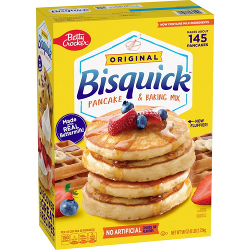 Bisquick Original Pancake and Baking Mix, 96 oz – front of package