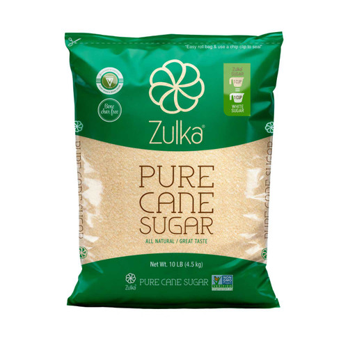 Zulka Pure Cane Sugar 10 lbs – front of package