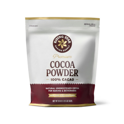 Rising Star Baking Supply Premium Cocoa Powder, 20 oz – front of package