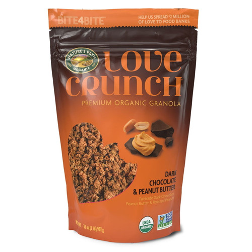 Nature's Path Love Crunch Organic Dark Chocolate & Peanut Butter Granola, 32 oz – front of package