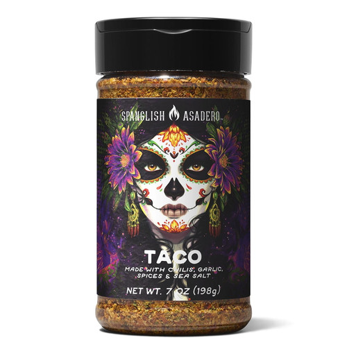 Spanglish Asadero Taco Seasoning, 7 oz – front of package