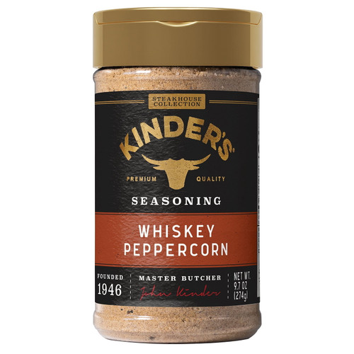 Kinder's Whiskey Peppercorn Seasoning, 9.7 oz – front of package