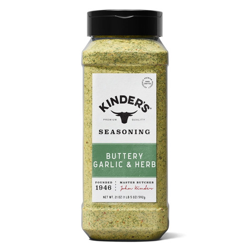 Kinder's Buttery Garlic & Herb Seasoning, 21 oz – front of package