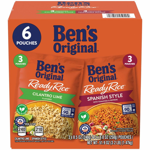 Ben's Original Ready Rice Fiesta Favorites, Variety Pack, 6 pk – front of package