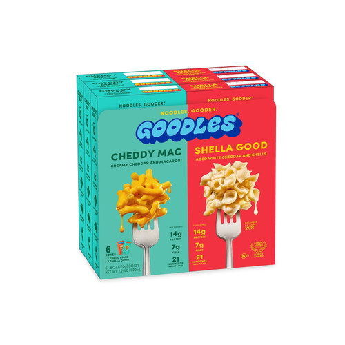 GOODLES Mac and Cheese, Variety Pack, 6 pk – front of package