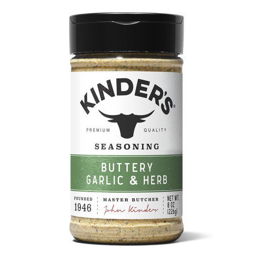 Kinder's Buttery Garlic & Herb Seasoning, 8 oz – front of package