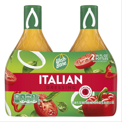 Wish-Bone Italian Dressing, 36 oz, 2 pk – front of package