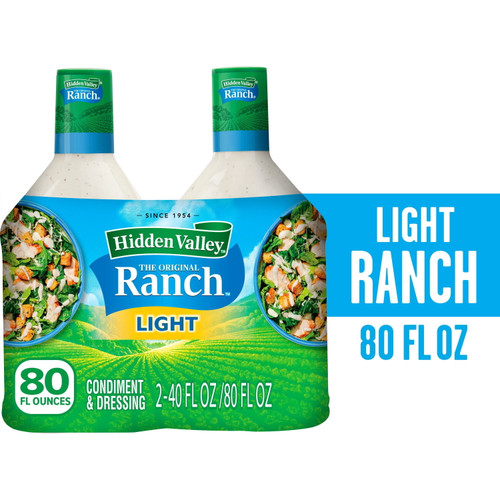 Hidden Valley Light Ranch Dressing, 40 oz, 2 pk – front of package
