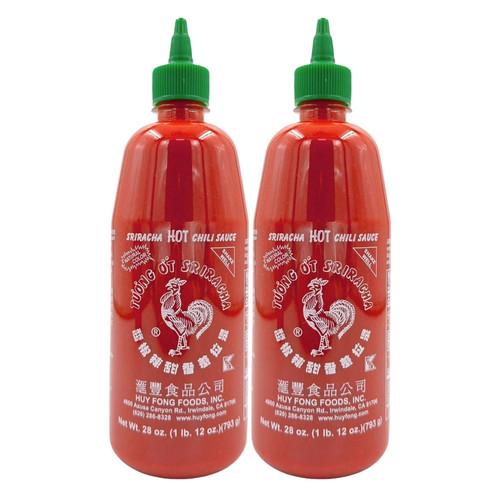 Huy Fong Sriracha Sauce, 28 oz, 2 pk – front of package