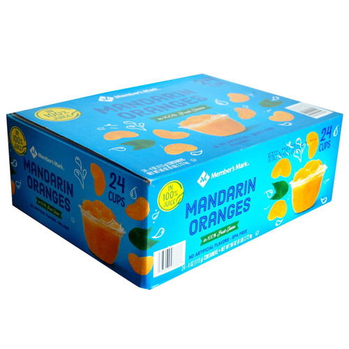 Member's Mark Mandarin Oranges 4 oz, 24 ct – front of package