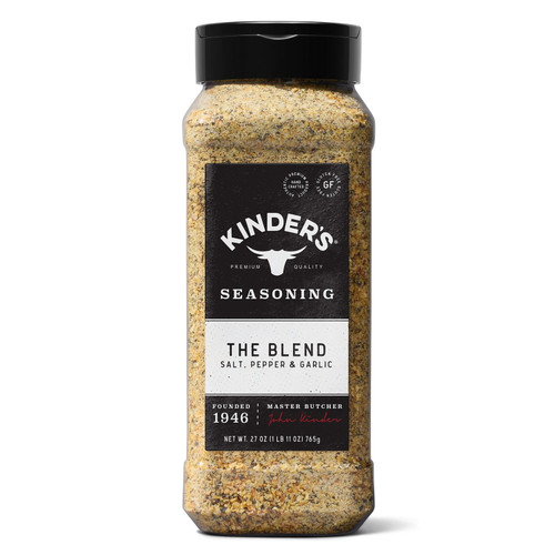 Kinder's the Blend Seasoning Salt, Pepper and Garlic, 27 oz – front of package