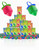 Dreidel Jewel Ring Pops Candy, Kosher Certified, 18-Count Variety Pack, Blue Raspberry, Green Apple, Strawberry Flavors, Hanukkah Party Favors, Individual Wrapped