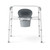 Medline Bariatric Bedside Commode, 16.5-In Seat, 650 lb Capacity, Gray – package view 2