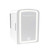 Frigidaire Skincare Cooler with Lighted Mirror Make-Up Door, White – front of package