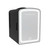 Frigidaire Skincare Cooler with Lighted Mirror Make-Up Door, Black – front of package