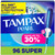 Tampax Pearl Super Tampons, Unscented, 96 ct – front of package
