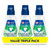 Crest Advantage Clean Breath Mouthwash, Spearmint, 33.8 fl oz, 3 pk – front of package