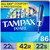 Tampax Pearl Tampons Trio Pack, Unscented, Light, Regular & Super, 86 ct – front of package