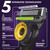 Gillette Labs Official NFL Minnesota Vikings Licensed Men's Razor, Handle + 8 Cartridges – package view 3