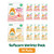 Little Bellies Organic Softcorn Variety Pack, Banana, Apple, & Berry, 0.28 oz, 14 ct – front of package