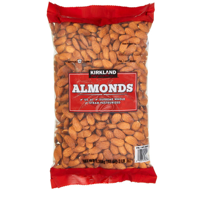 Kirkland Signature Raw Almonds, 3 lb
