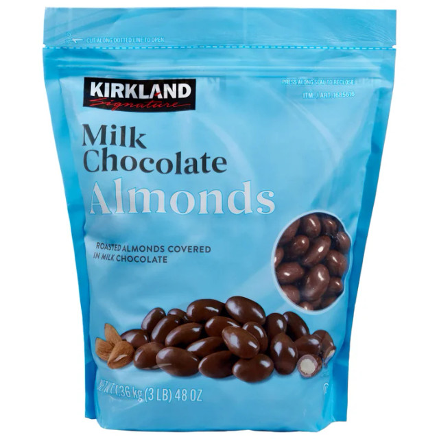 Kirkland Signature Milk Chocolate Covered Almonds, 3 lb