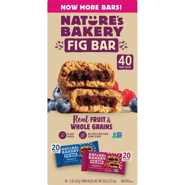 Nature's Bakery Fig Bar Variety Pack, 40 count