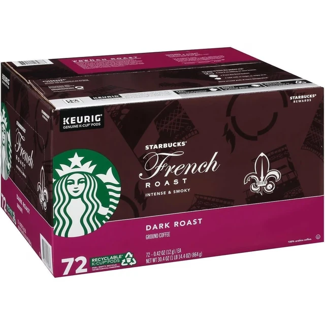 Starbucks French Roast, 72 K-Cup pods
