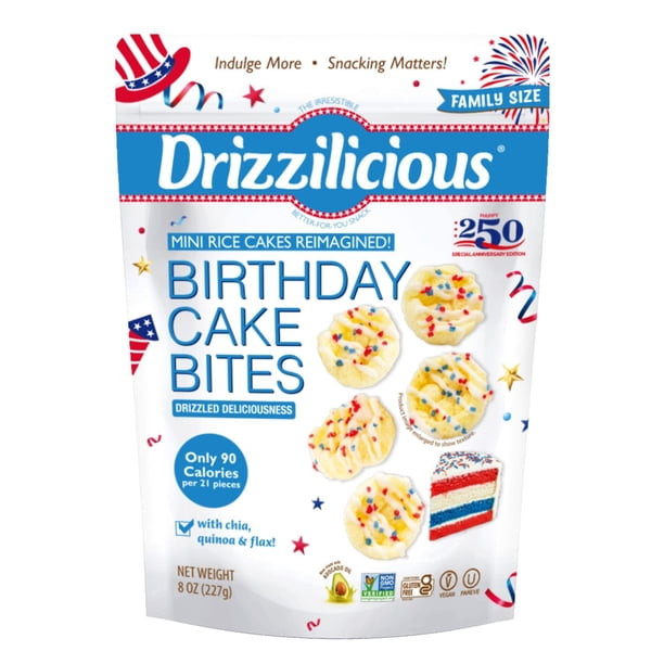 Drizzilicious Birthday Cake Bites 8 oz bag
