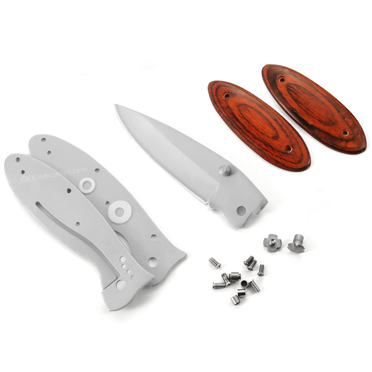 *FL005 - Frame Lock Folding Knife Kit - (w/Cocobolo Dymondwood Handles)