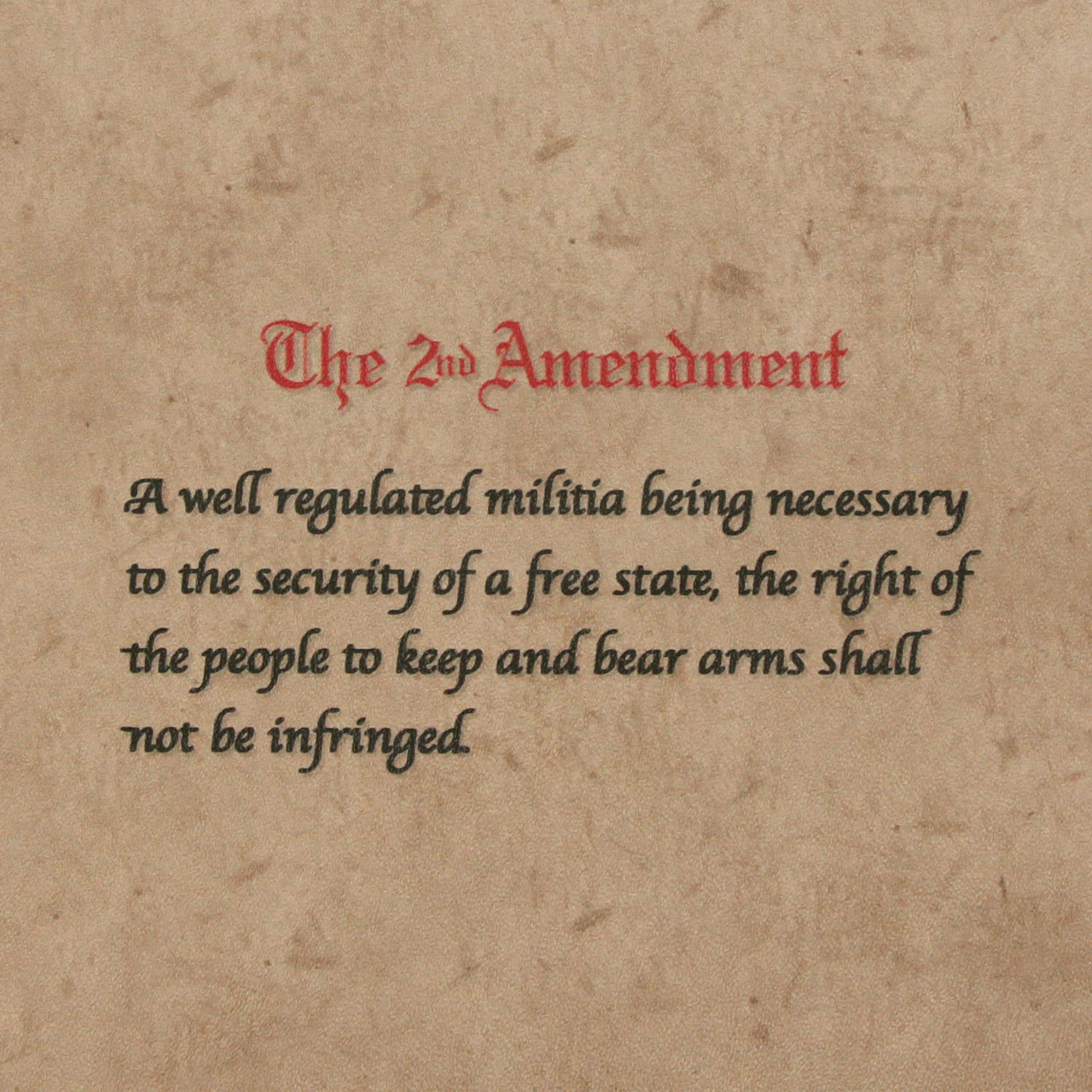 2nd Amendment - Desert Parchment