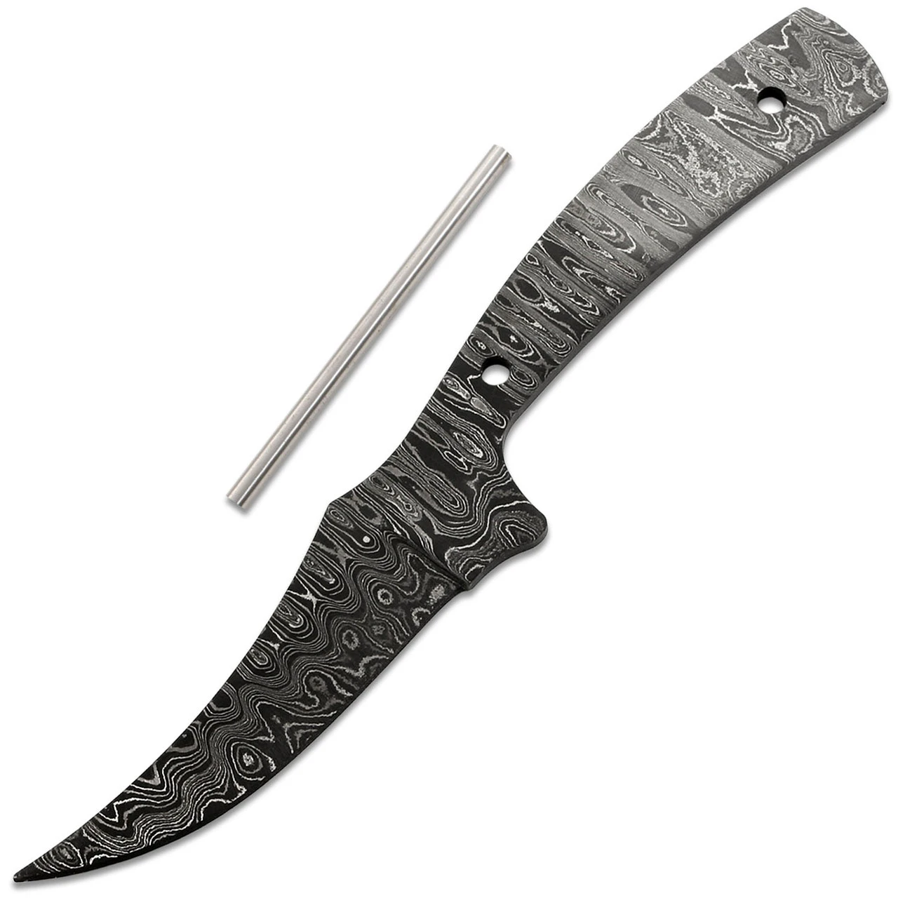 Saddle Skinner (USA Damascus) - DIY Knife Kit - (w/Handle Combos)