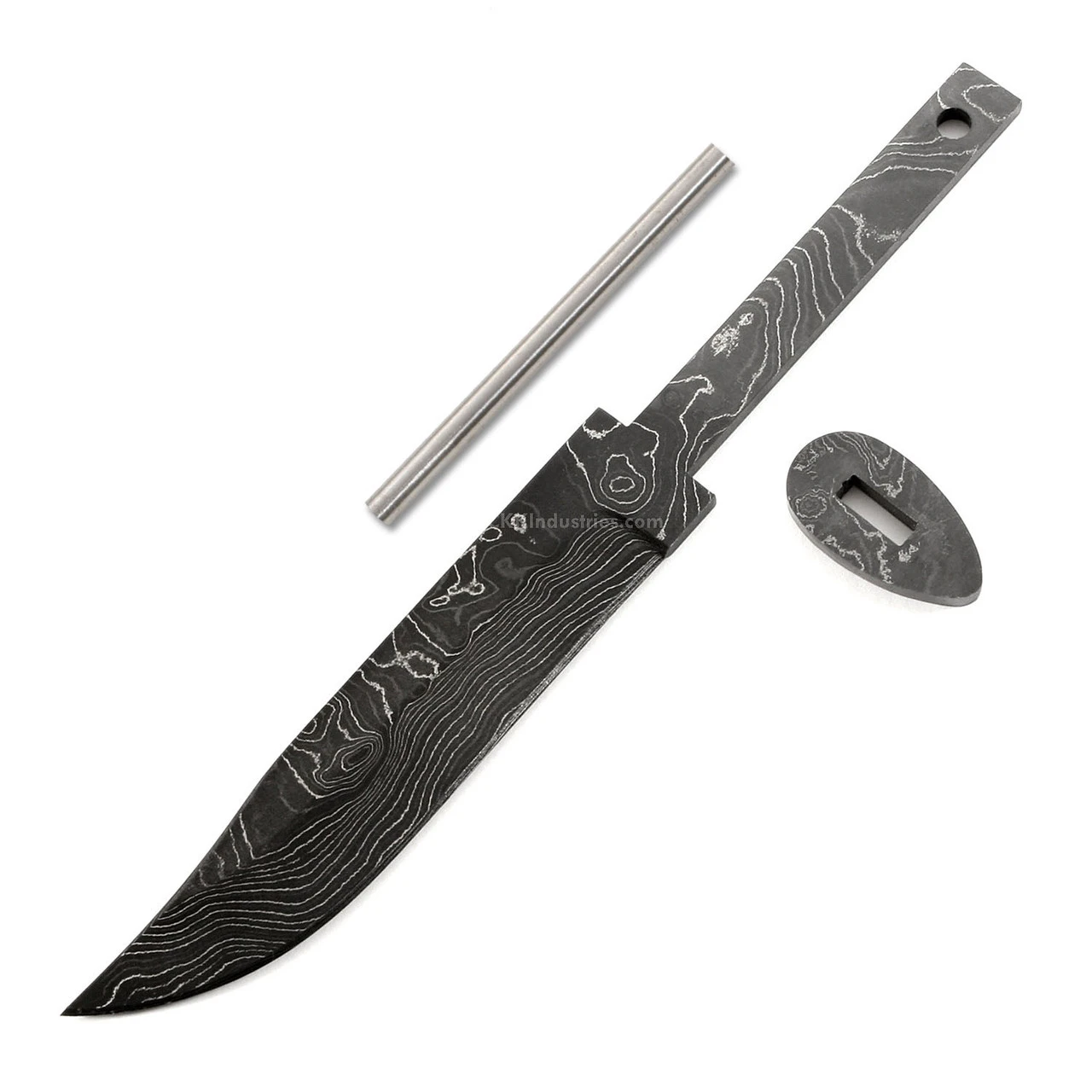 Ridge Hunter (USA Damascus) - DIY Knife Kit - (w/Handle Combos)