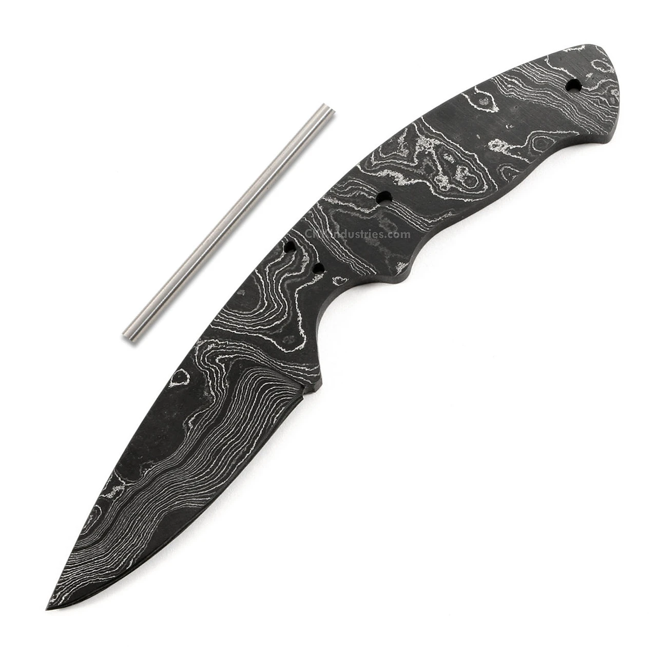Whiplash (USA Damascus) - DIY Knife Kit - (w/Handle Combos)