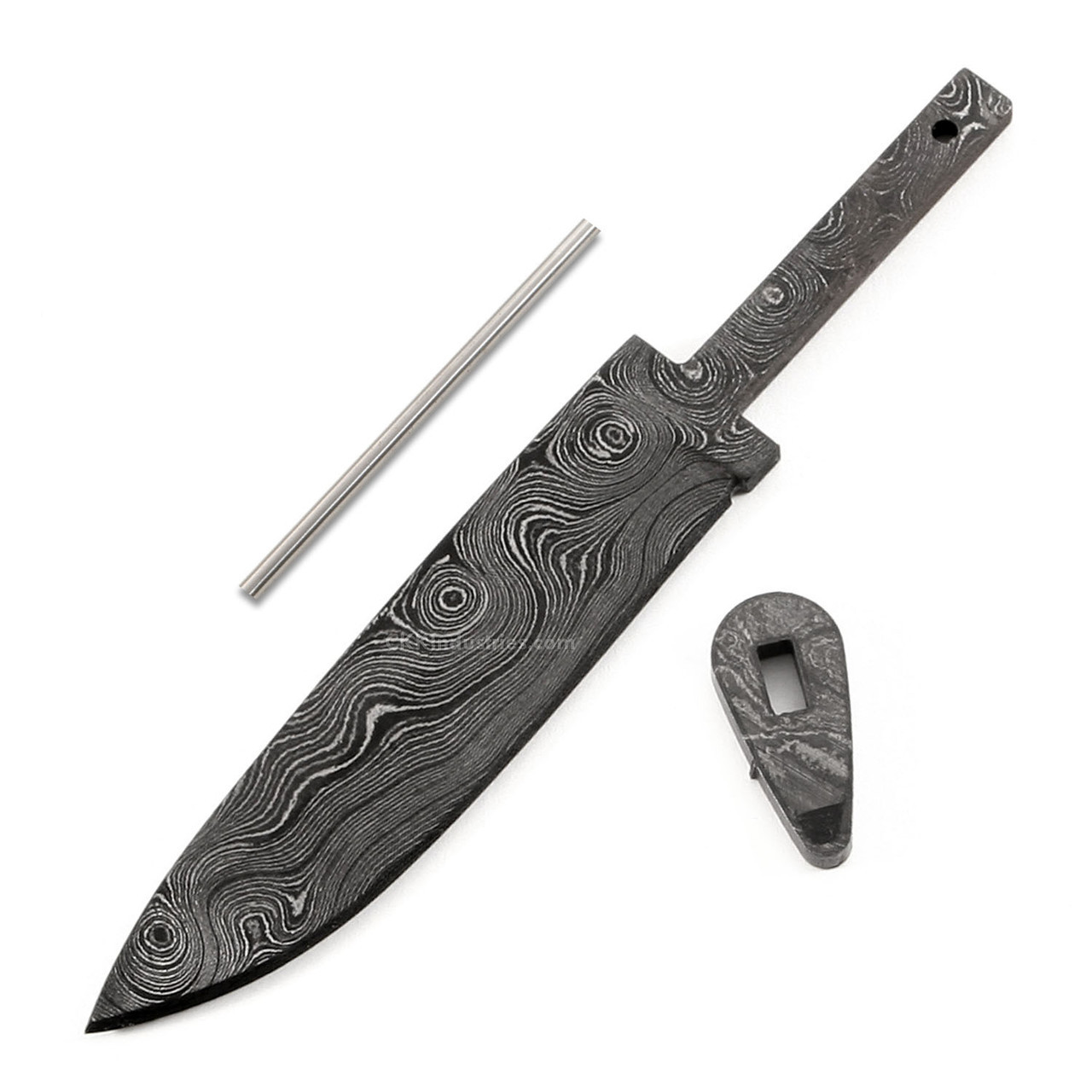 Fire Ant (USA Damascus) - DIY Knife Kit - (w/Handle Combos)