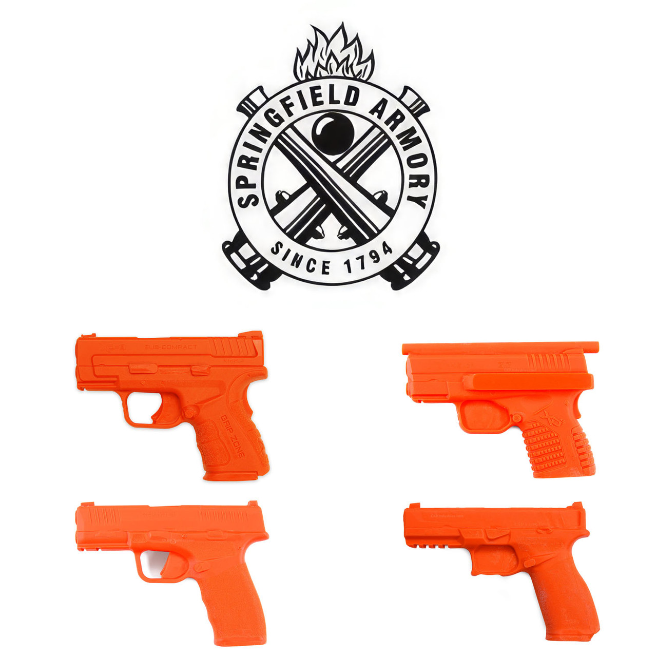 American Safety Molds™ - Firearm Replicas Compatible for Springfield Armory - Training and Holster Molding Props