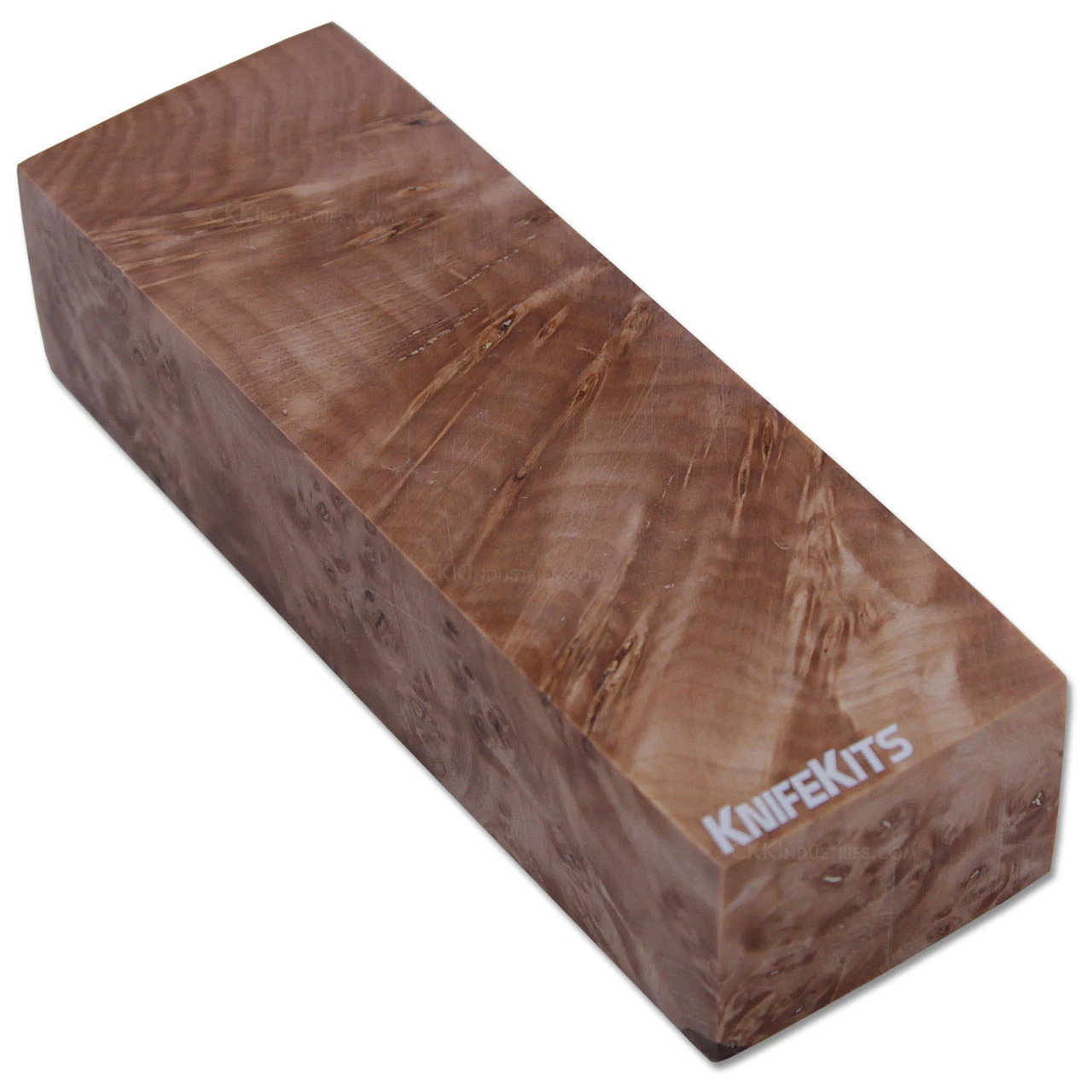 Birdseye Maple Burl Wood - Handle Block