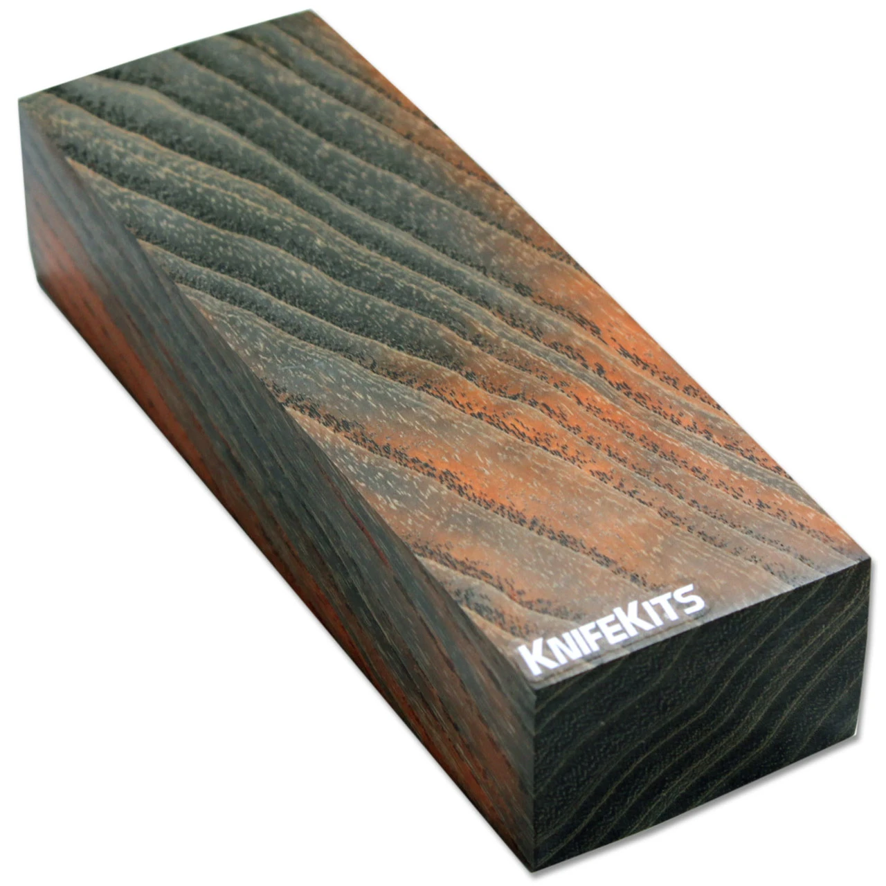 Figured Ash - Handle Block - (Double Dyed & Stabilized)